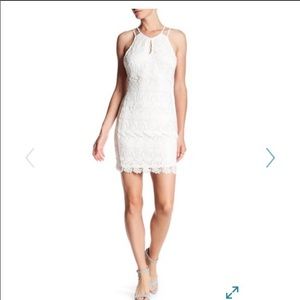 Astr the Label lace bodycon dress.